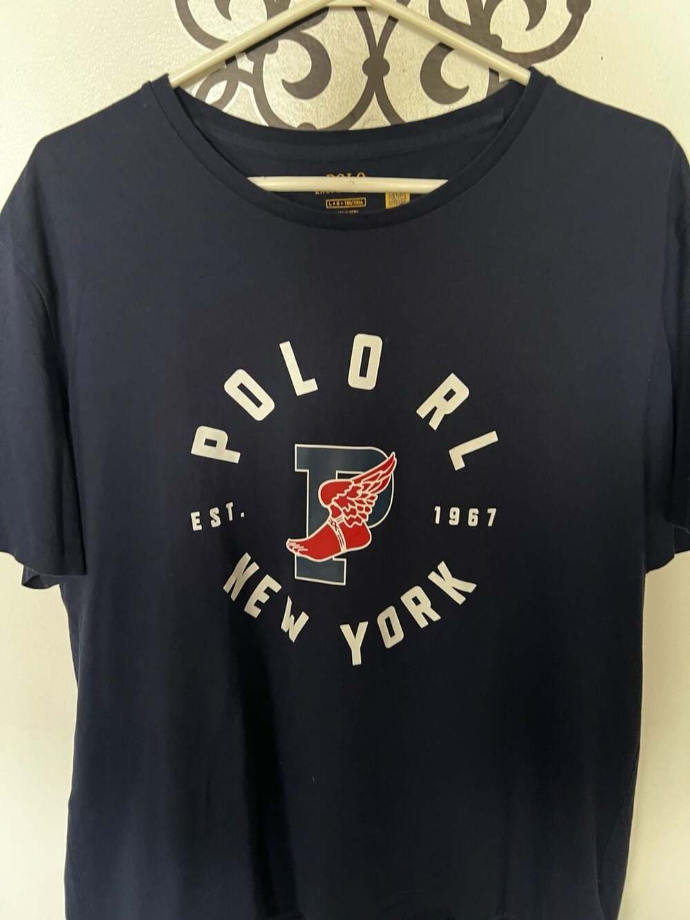 Polo Ralph Lauren Men's P-Wing New York 1967 Graphic Crew Neck T-Shirt